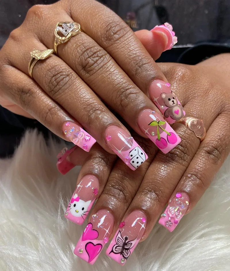 birthday toe nail designs