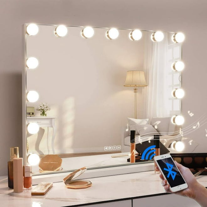 Large Hollywood Vanity Mirror with Lights