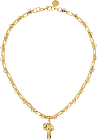 Marni Gold Mushroom Charm Chain Necklace