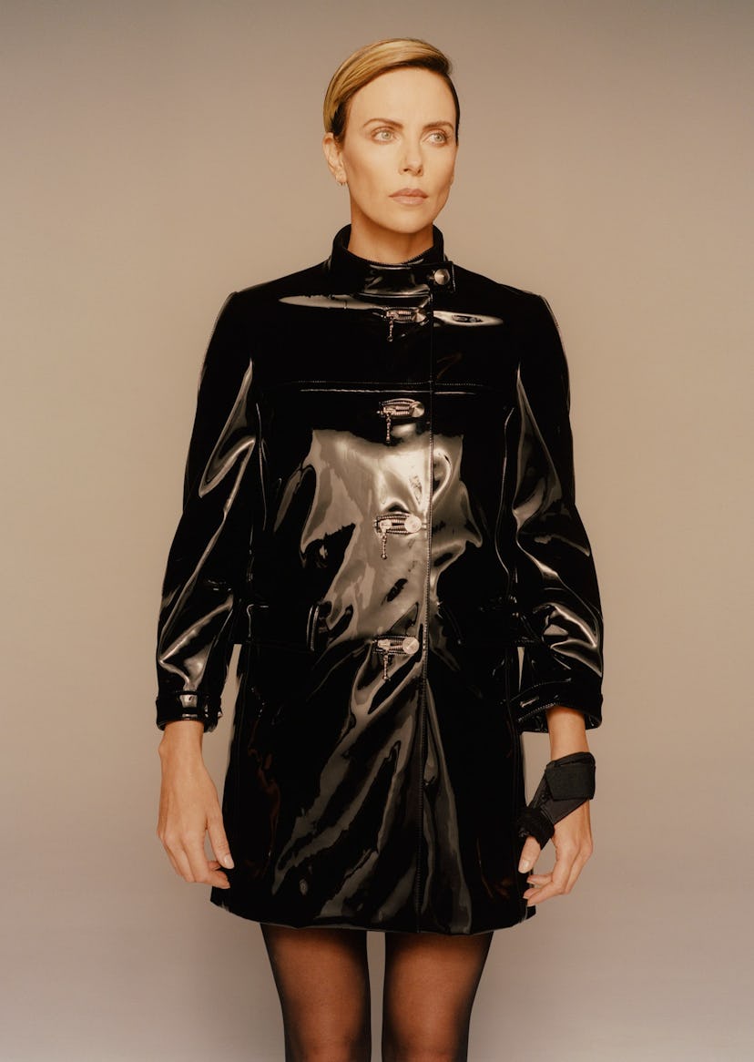 Charlize Theron photographed by Colin Dodgson; styled by Sara Moonves.