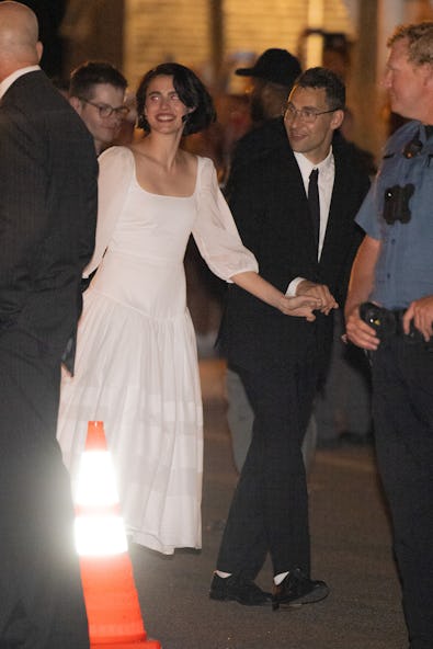 Margaret Qualley and Jack Antonoff at their wedding