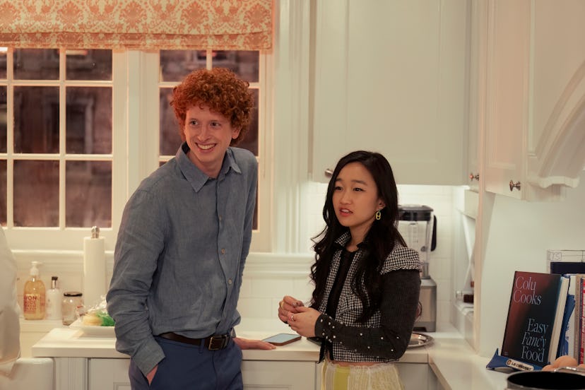 Niall Cunningham as Brady Hobbes and Cathy Ang as Lily Goldenblatt in ‘And Just Like That…’ Seaso…