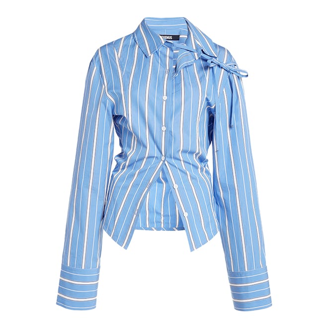 Jacquemus Ruban Striped Cotton Poplin Shirt