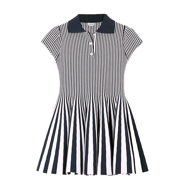 Loewe Striped Crepe Mini Dress