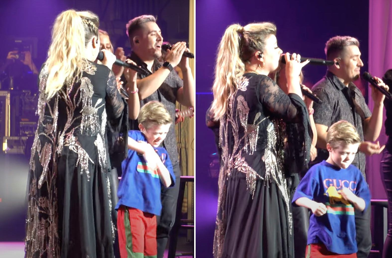 Kelly Clarkson Performed With Her Kids To Songs They Chose Themselves