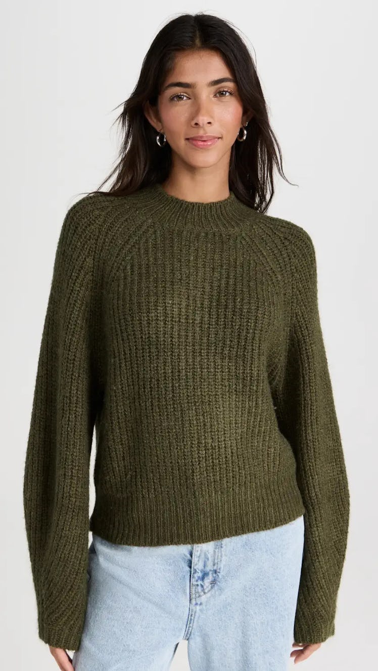 Z Supply Olive Green Sweater