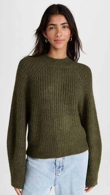 Z Supply Olive Green Sweater