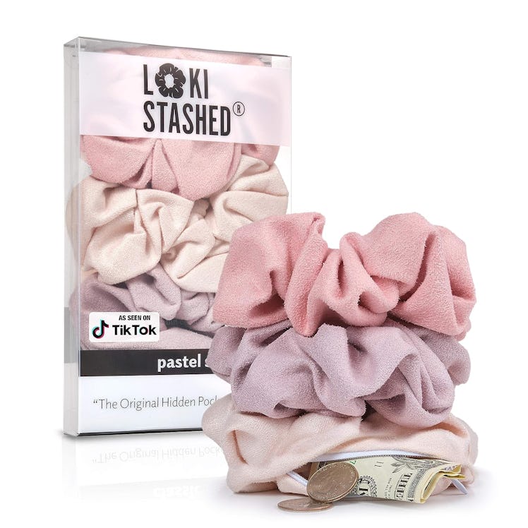 LokiStashed  Suede Hair Tie Scrunchies (3-Pack)