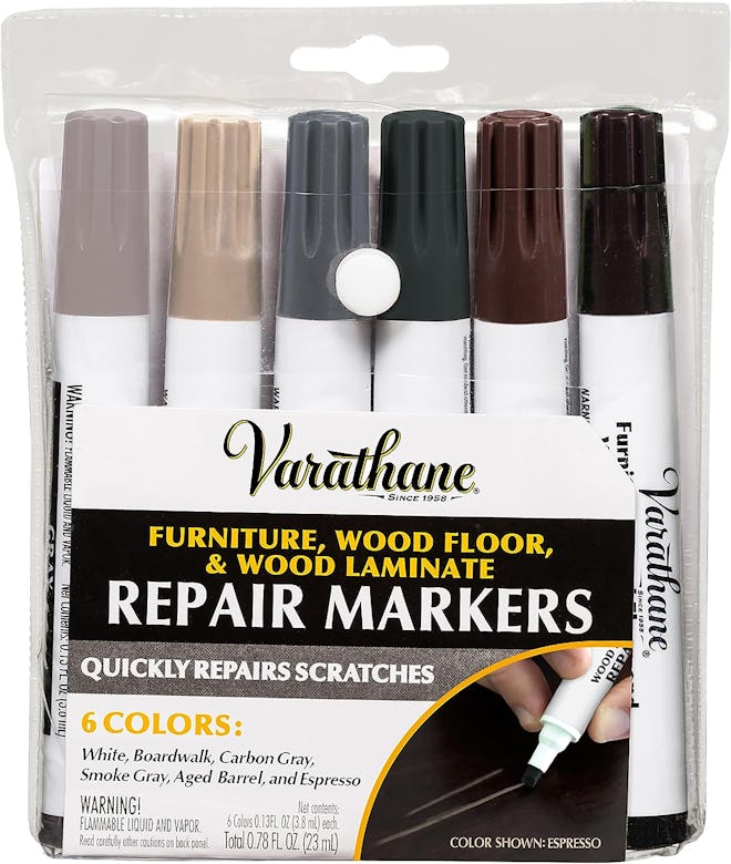 Varathane 374189 Wood Stain Repair Marker Kit (6 Pieces)