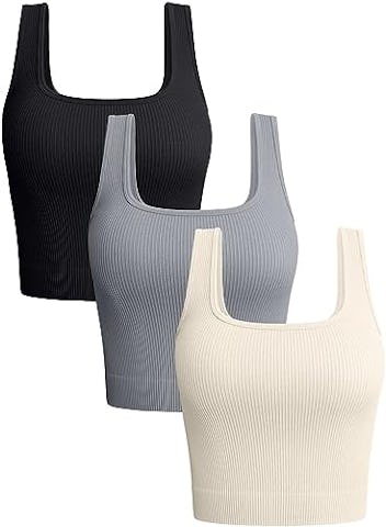 OQQ Crop Tops (3-Pack)