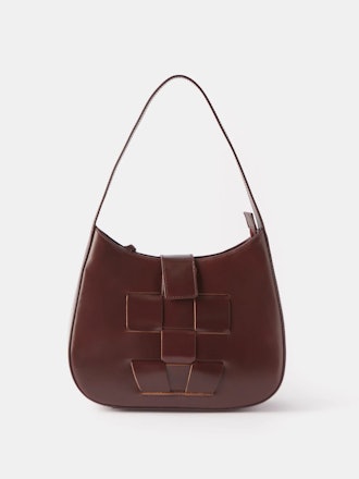 Bauza Woven-Leather Shoulder Bag