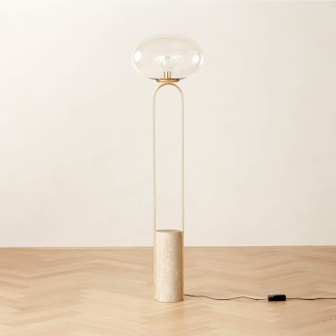 Polo Travertine Floor Lamp 