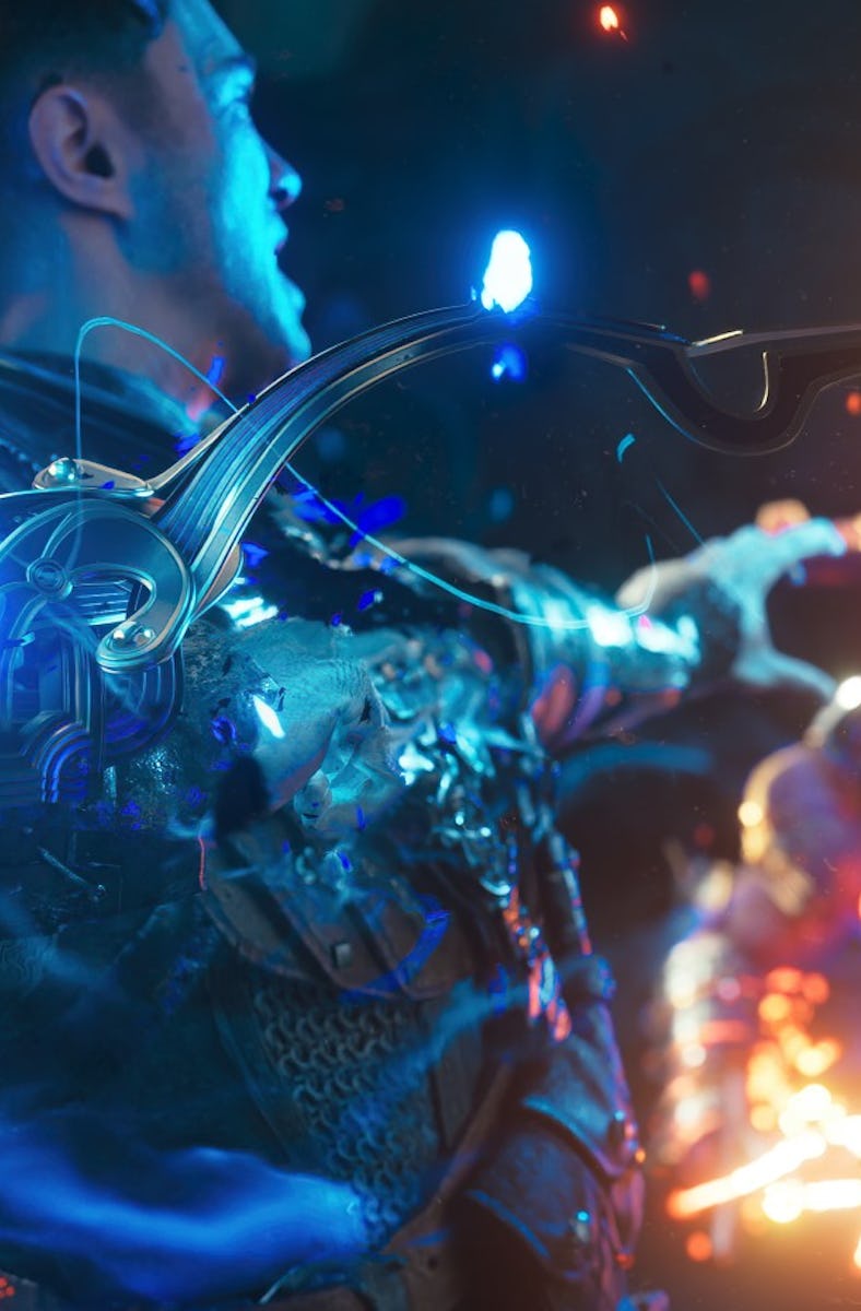 Immortals of Aveum Jak killing an enemy.