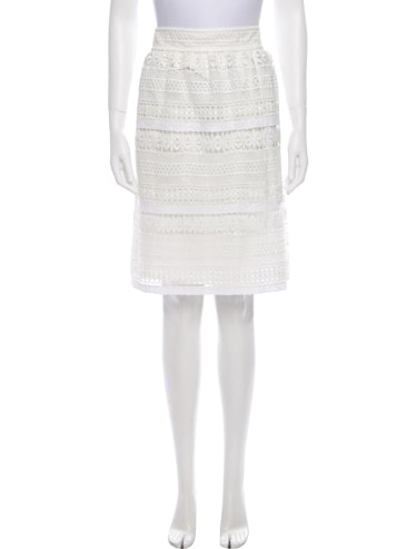 Lace Pattern Knee-Length Skirt w/ Tags
