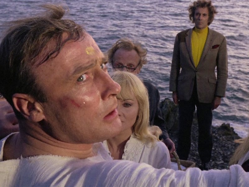 Edward Woodward and Christopher Lee in The Wicker Man