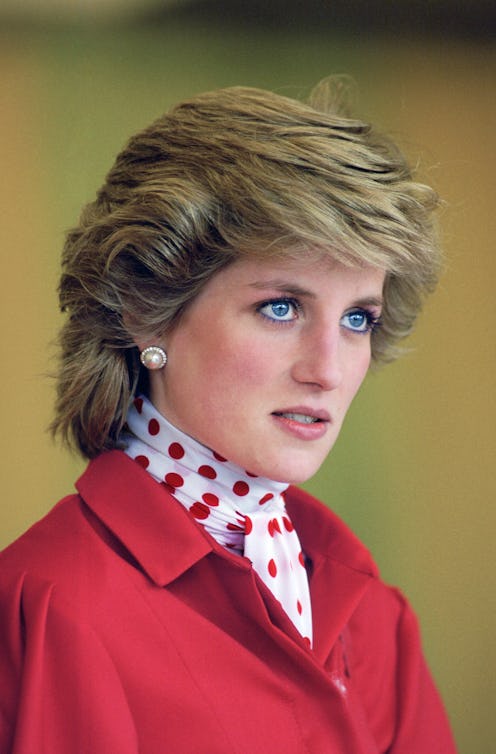 Princess Diana Attending An Agricultural Fair