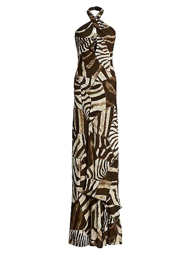 Ralph Lauren Collection Niccola Trumpet-Hem Dress
