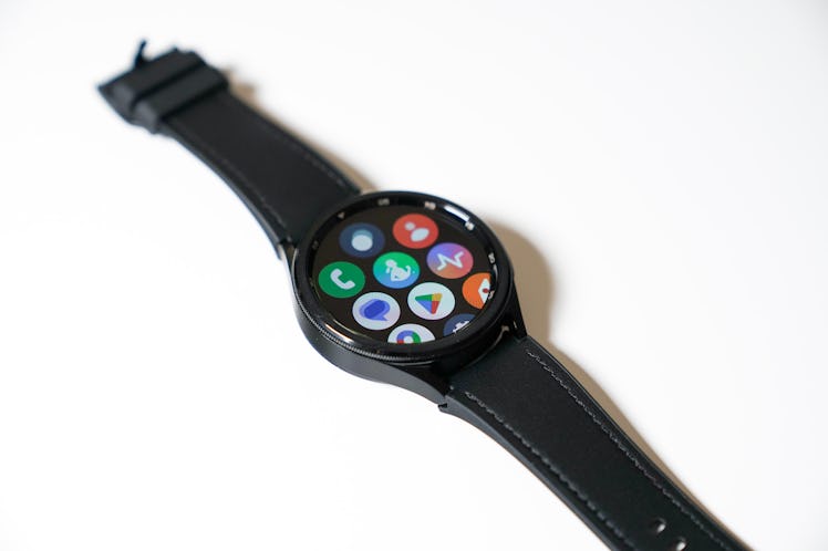 Samsung Galaxy Watch 6 Classic smartwatch running Wear OS apps