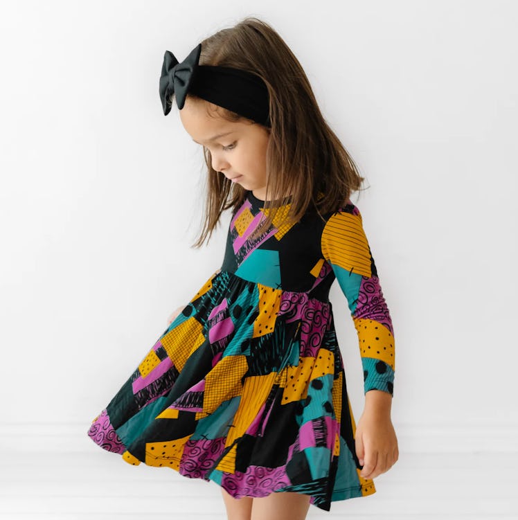 Sally's Patchwork Twirl Dress With Bodysuit