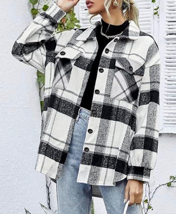 AUTOMET Plaid Shacket