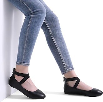 DREAM PAIRS Ankle Strap Flats