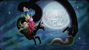 The title card for the first “Fionna and Cake” episode, released in 2011.