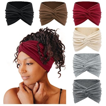 Tobeffect Wide Twisted Headbands (6-Pack)