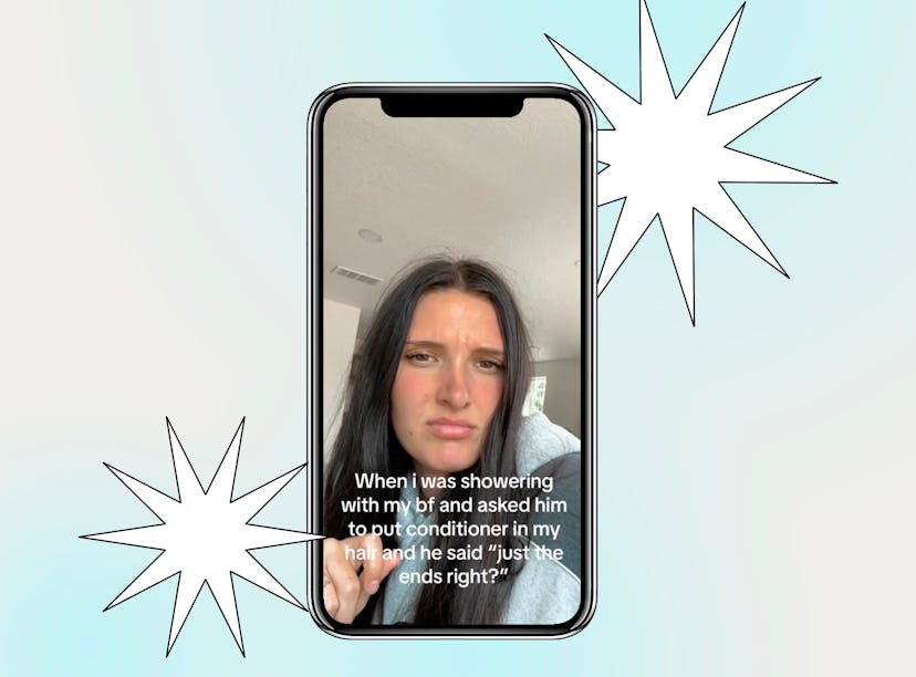 Screenshot of "Someone cooked here" TikTok trend