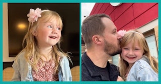 A little girl planned the best date with her dad — and got ready for it before even letting him know...