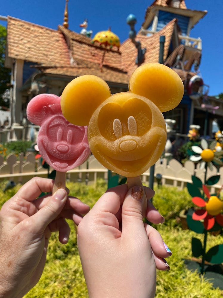 The Mickey Ice Bar is a great Tokyo Disney snack for the summer. 