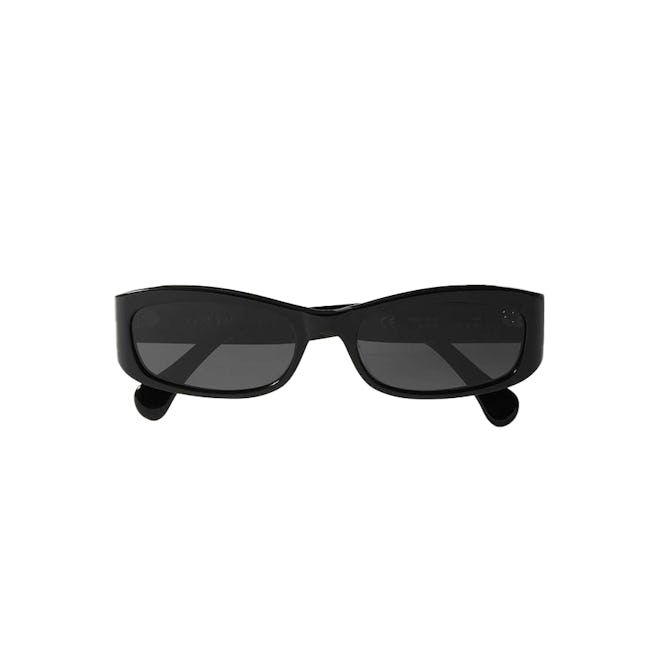 Port Tanger Leila Rectangular-Frame Acetate Sunglasses