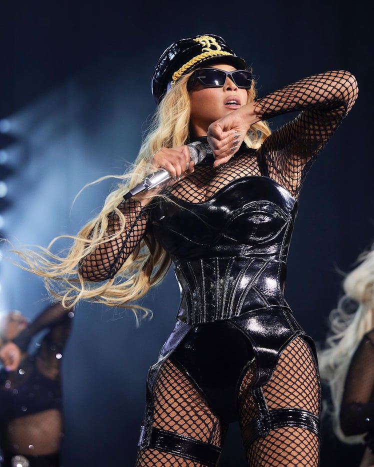 Beyoncé wears a custom Dundas look during her "Renaissance" world tour.