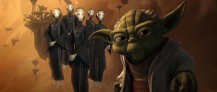 Yoda visits the Wellspring of the Force in The Clone Wars.