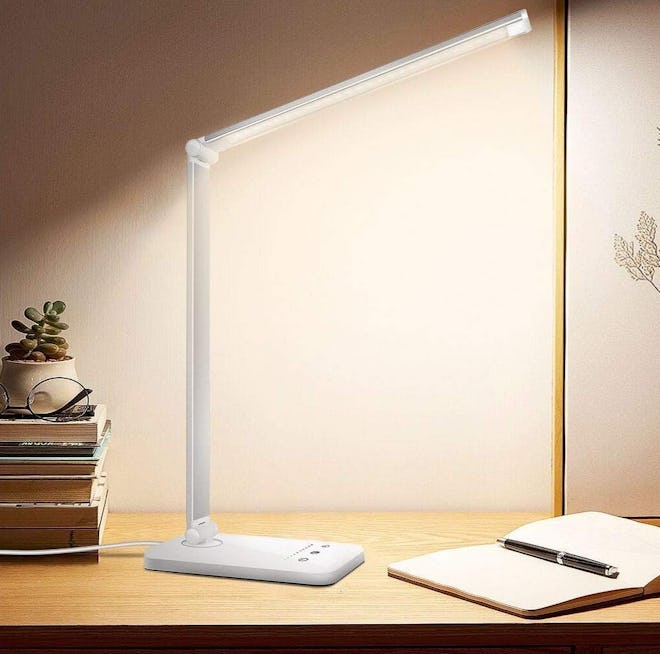 White Crown Dimmable LED Desk Lamp 