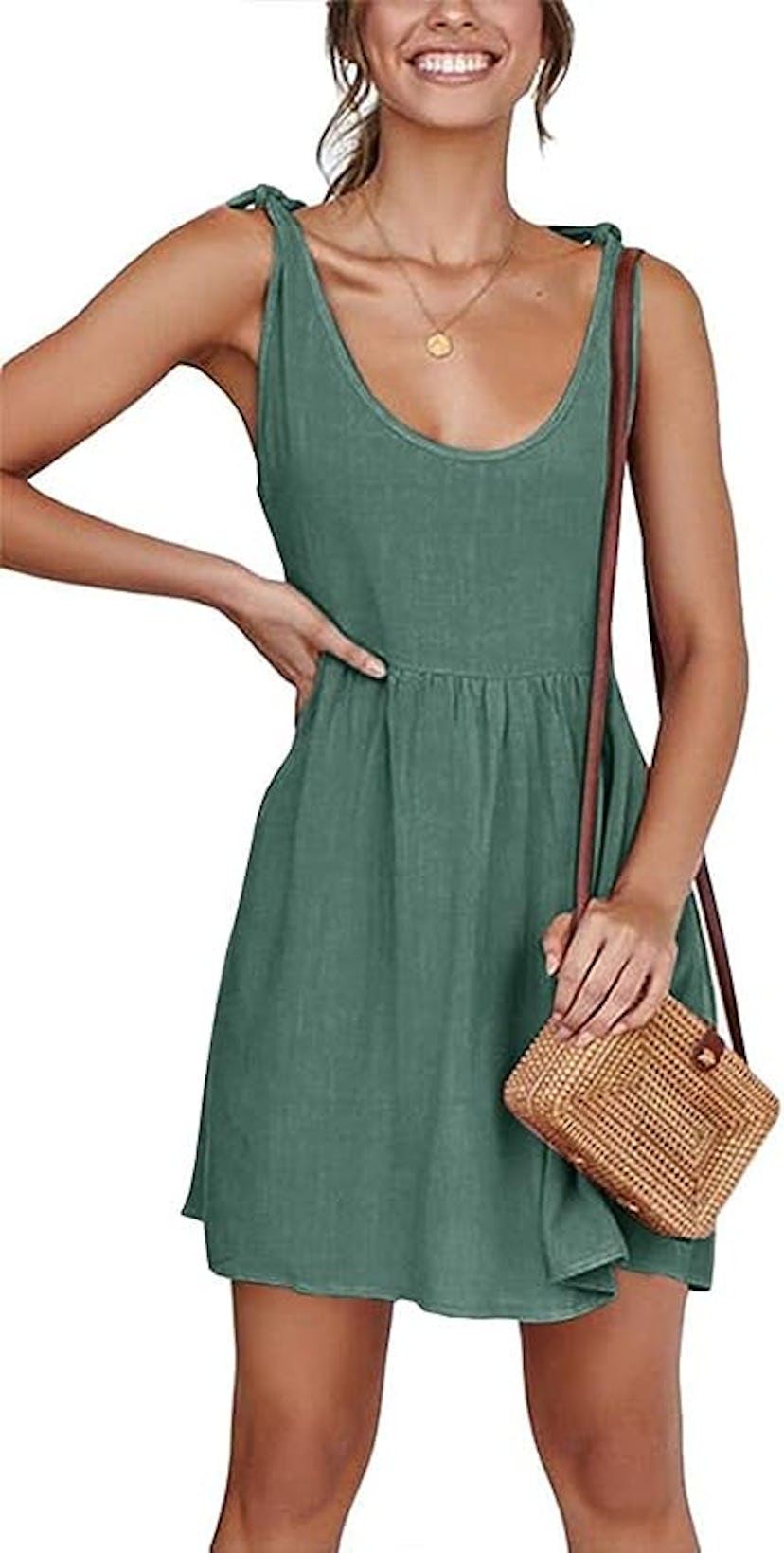 CNJFJ A-Line Mini Swing Dress
