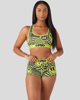 Neon Smile Sports Bra