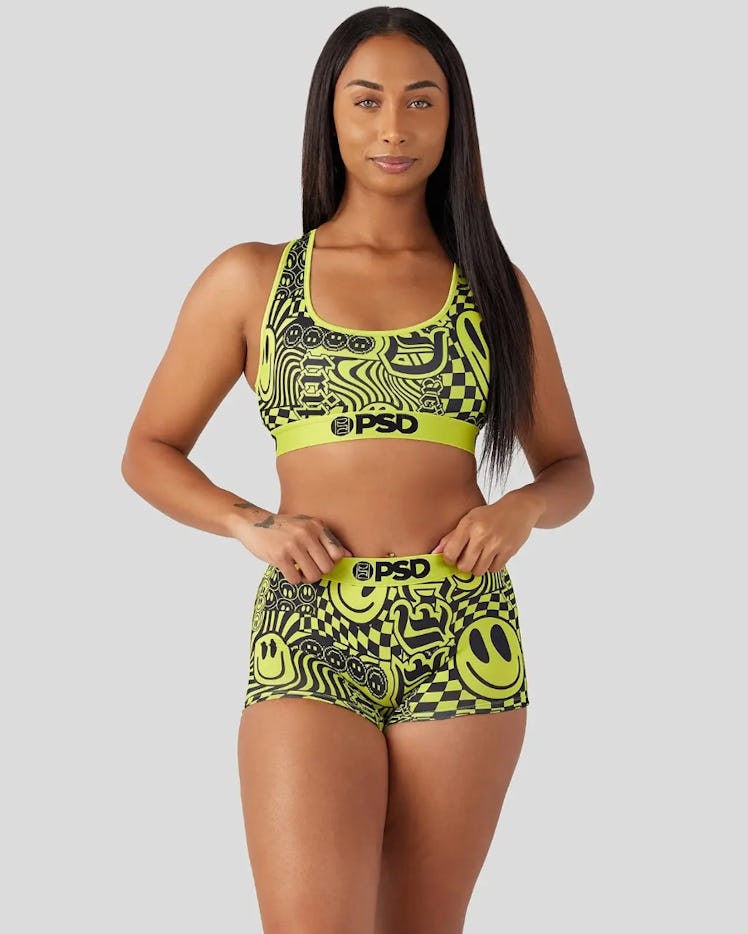 Neon Smile Sports Bra