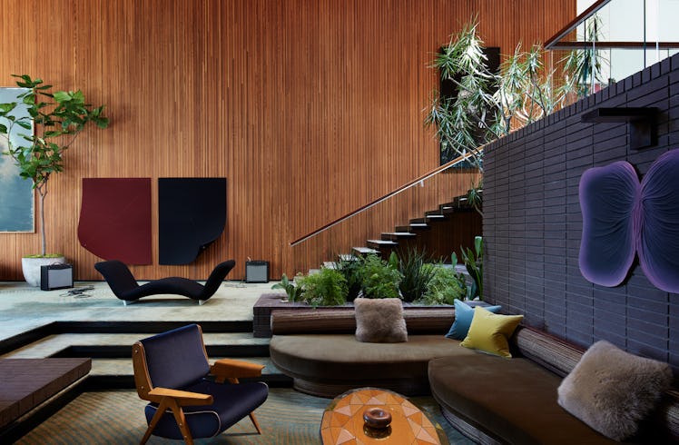 A living room designed by Studio Shamshiri in a historic Los Angeles home.
