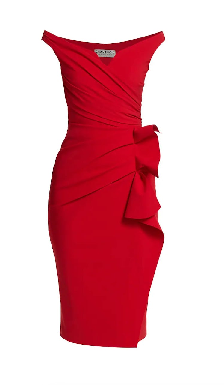 red cocktail dress 