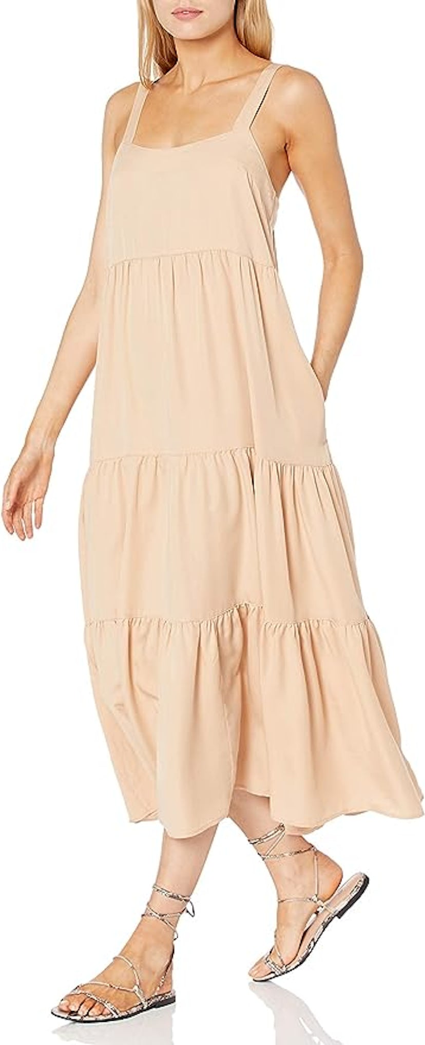 The Drop Britt Tiered Maxi Dress