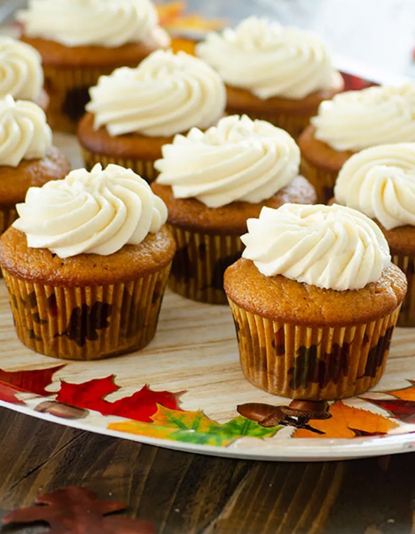Recipe for pumpkin cupcakes.
