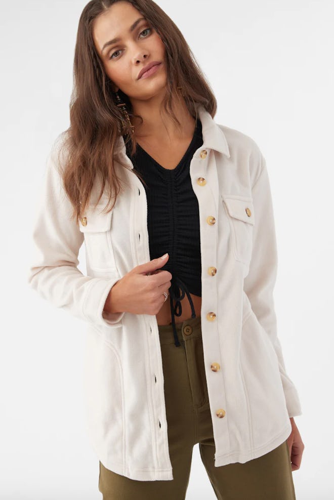 Collins Solid Superfleece Shirt Jacket