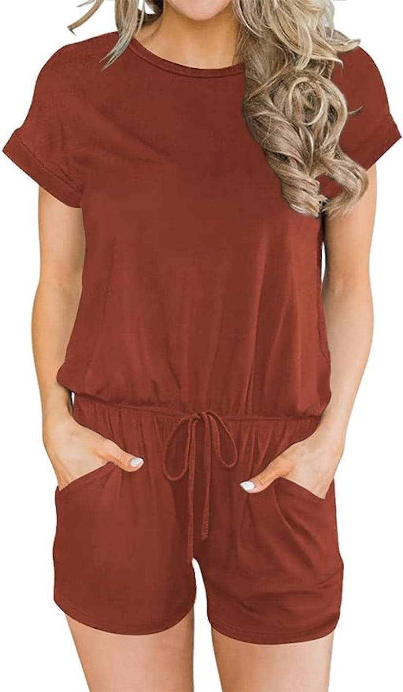 ANRABESS Loose Short Sleeve Romper