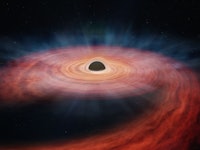 Illustration of the black hole ASASSN-14li.