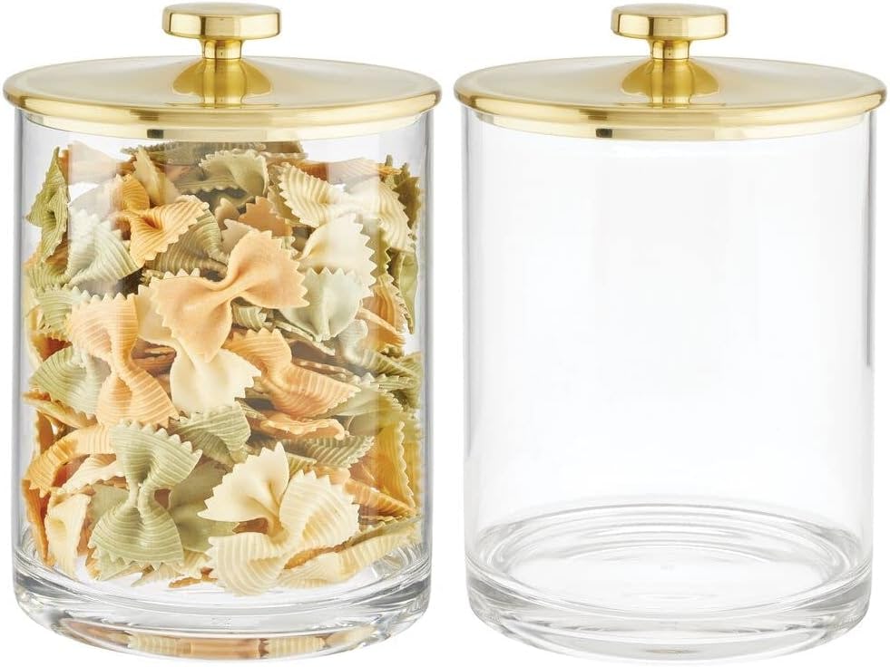 mDesign Apothecary Canister Jars (2 Pack)