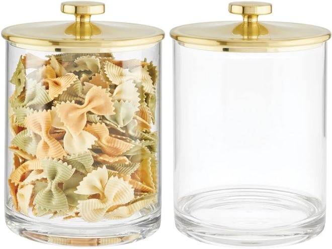 mDesign Apothecary Canister Jars (2 Pack)