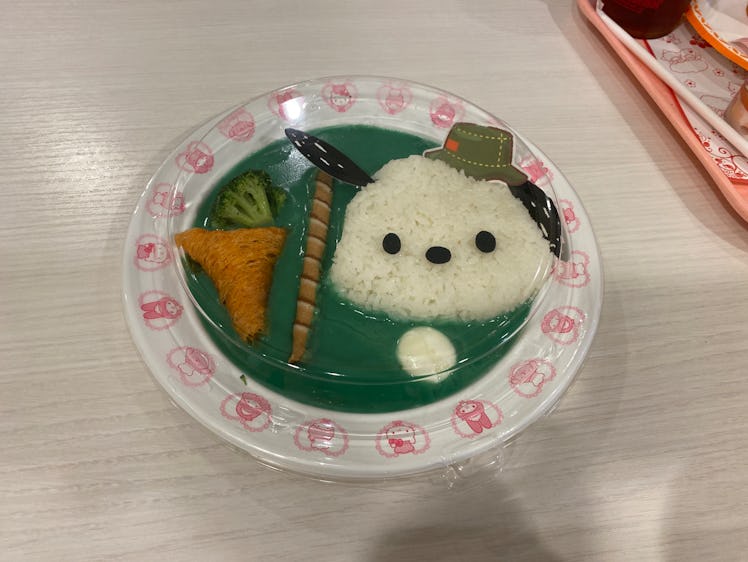 The Sanrio Puroland cafe had Hello Kitty character curry and other Insta-worthy food.