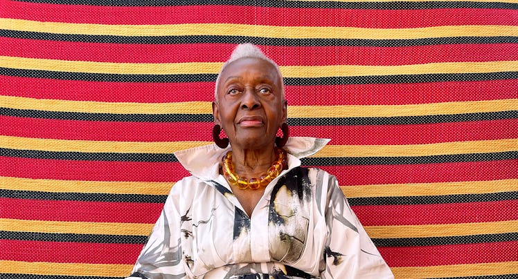 Bethann Hardison wears her own clothing and jewelry. Photograph in Marrakech.
