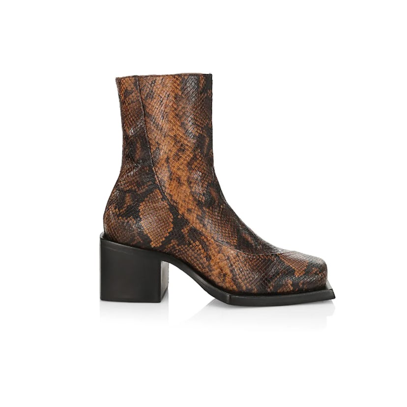 Reese Snake-Embossed Boots