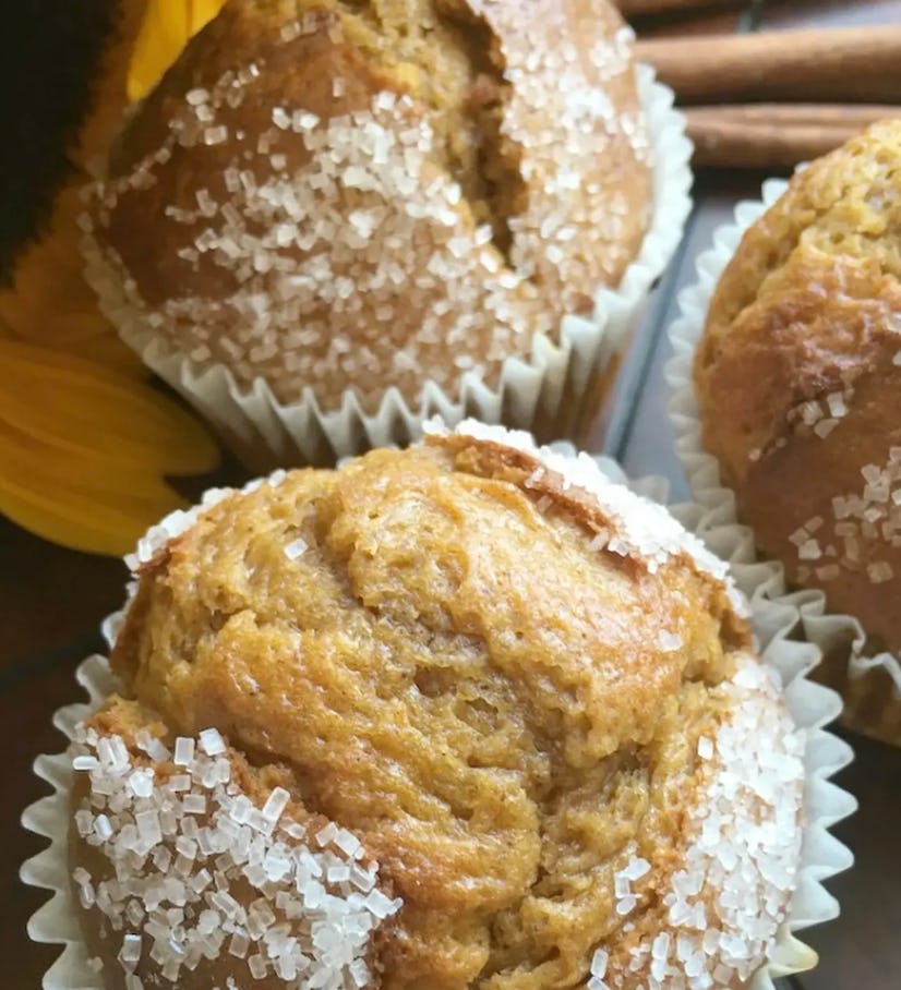 Pumpkin muffins recipe.